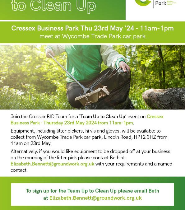 Team Up to Clean Up – Thu 23rd May ‘24