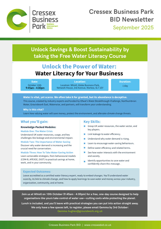 Cressex BID Sep Newsletter