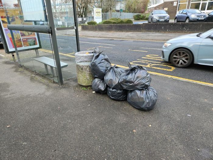 6 Bags of litter were collected from all areas of the business park