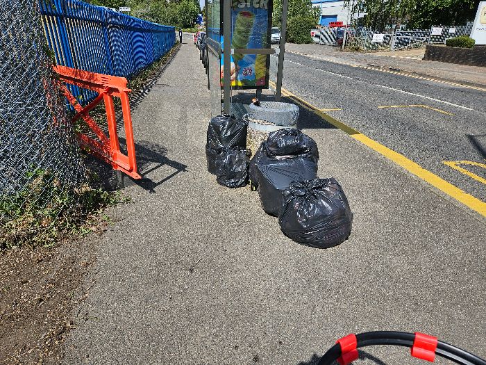 Litter collected from Coronation, Lancaster, Lincoln Road & Fleming Way