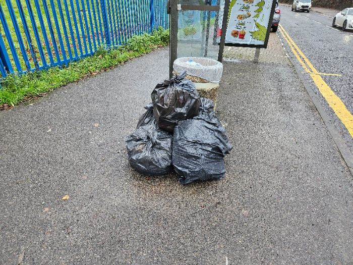 Litter collected from Coronation, Lancaster Lincoln, Wellington Roads & associated adjacent areas